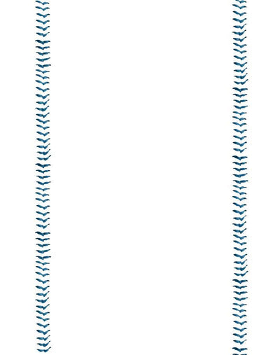 'Baseball Stitch' Wallpaper by Wallshoppe - Blue