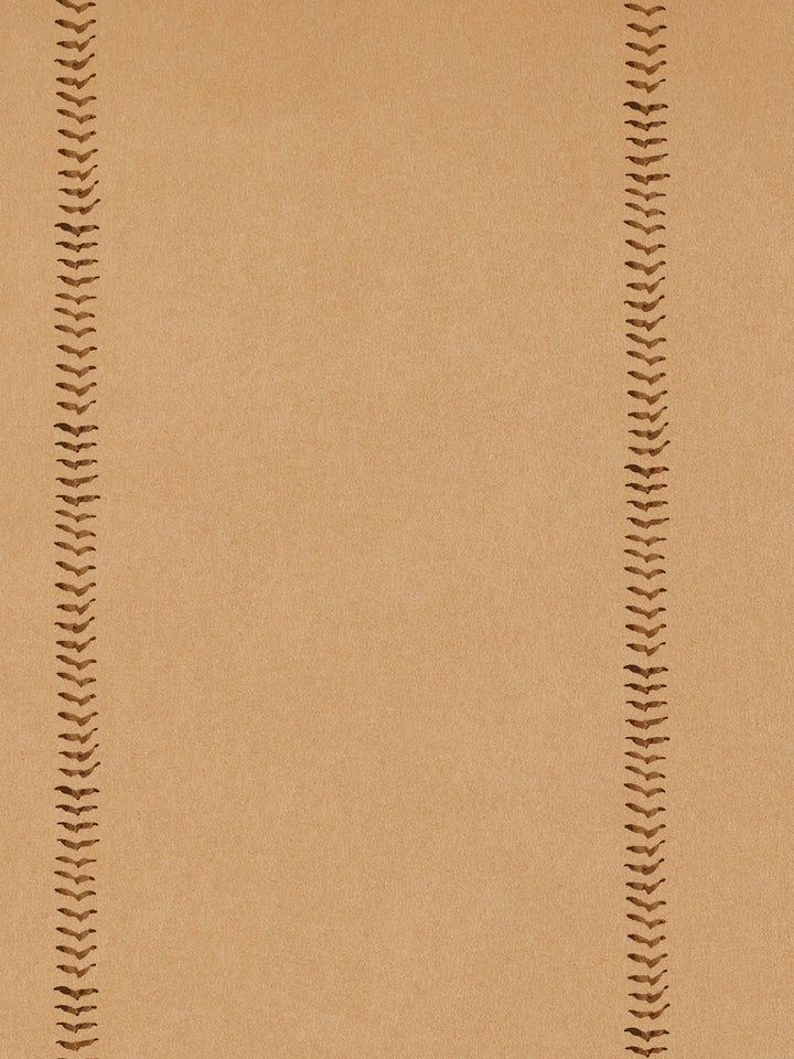 baseball stitch kraft wallpaper by wallshoppe saddle