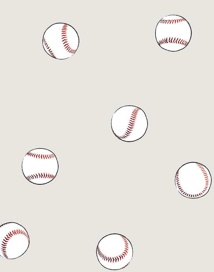 'Baseball Toss' Wallpaper by Wallshoppe - Sand