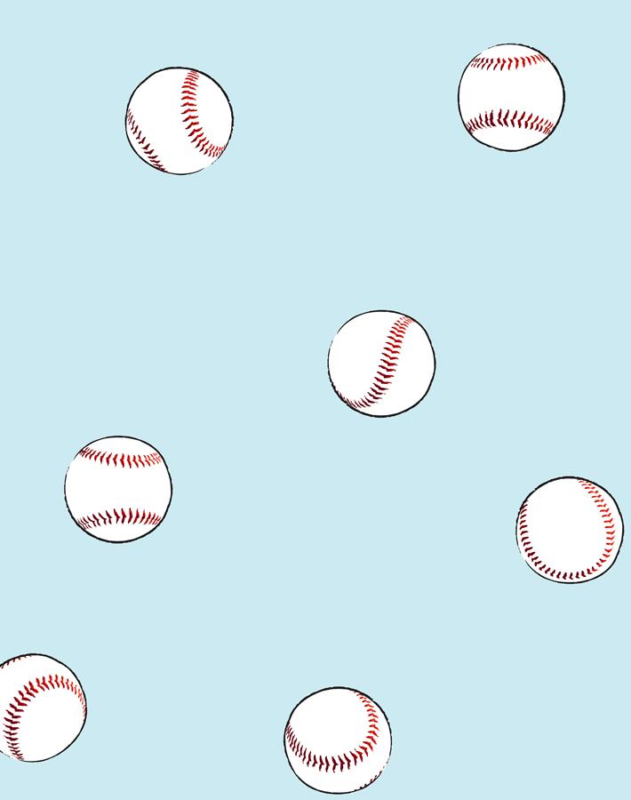 'Baseball Toss' Wallpaper by Wallshoppe - Sky