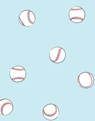 'Baseball Toss' Wallpaper by Wallshoppe - Sky