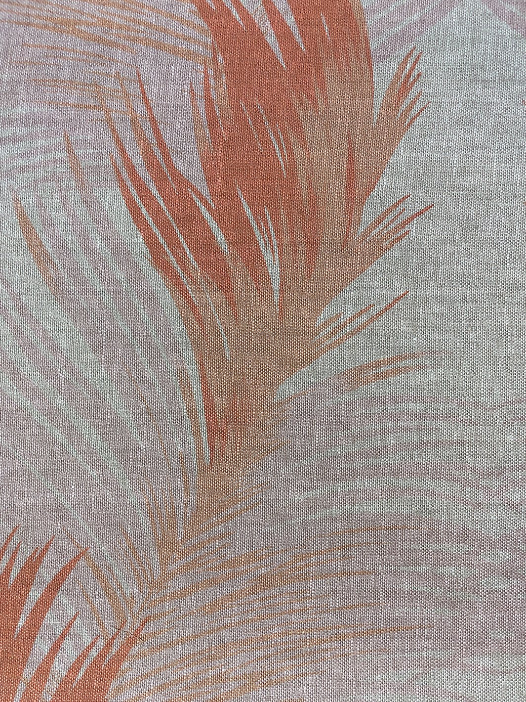 fabric by the yard belafonte palm peach on organic twill