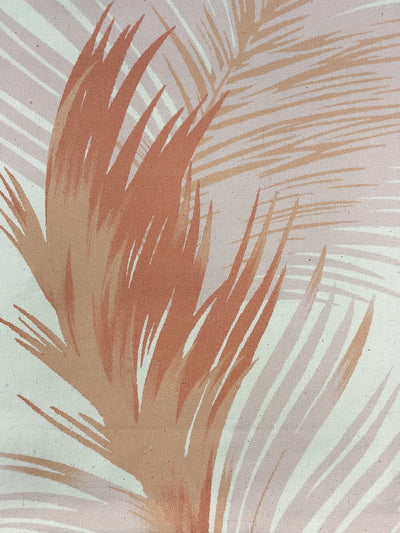 fabric by the yard belafonte palm peach on organic twill