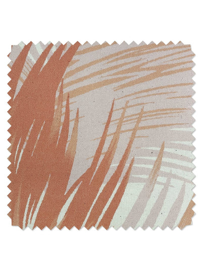 fabric by the yard belafonte palm peach on flax linen