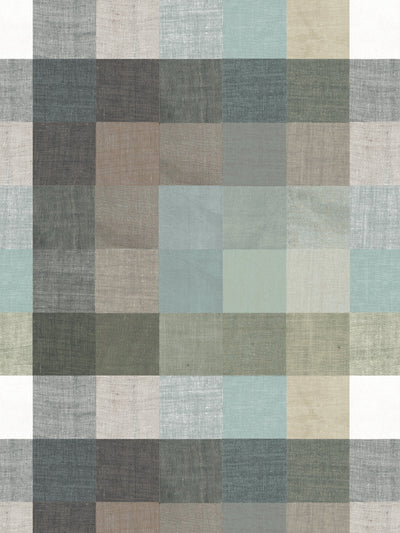 'Bellport Madras Large' Wallpaper by Chris Benz - Gray