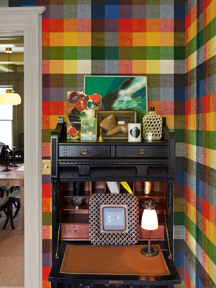 'Bellport Madras Large' Wallpaper by Chris Benz - Multi