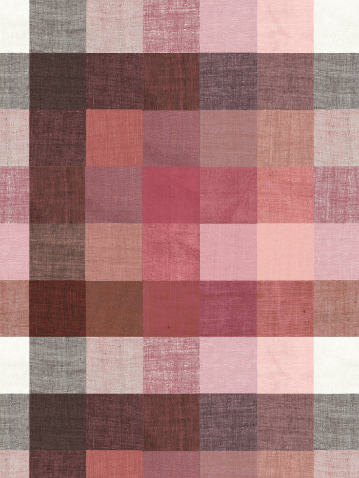 'Bellport Madras Large' Wallpaper by Chris Benz - Rose