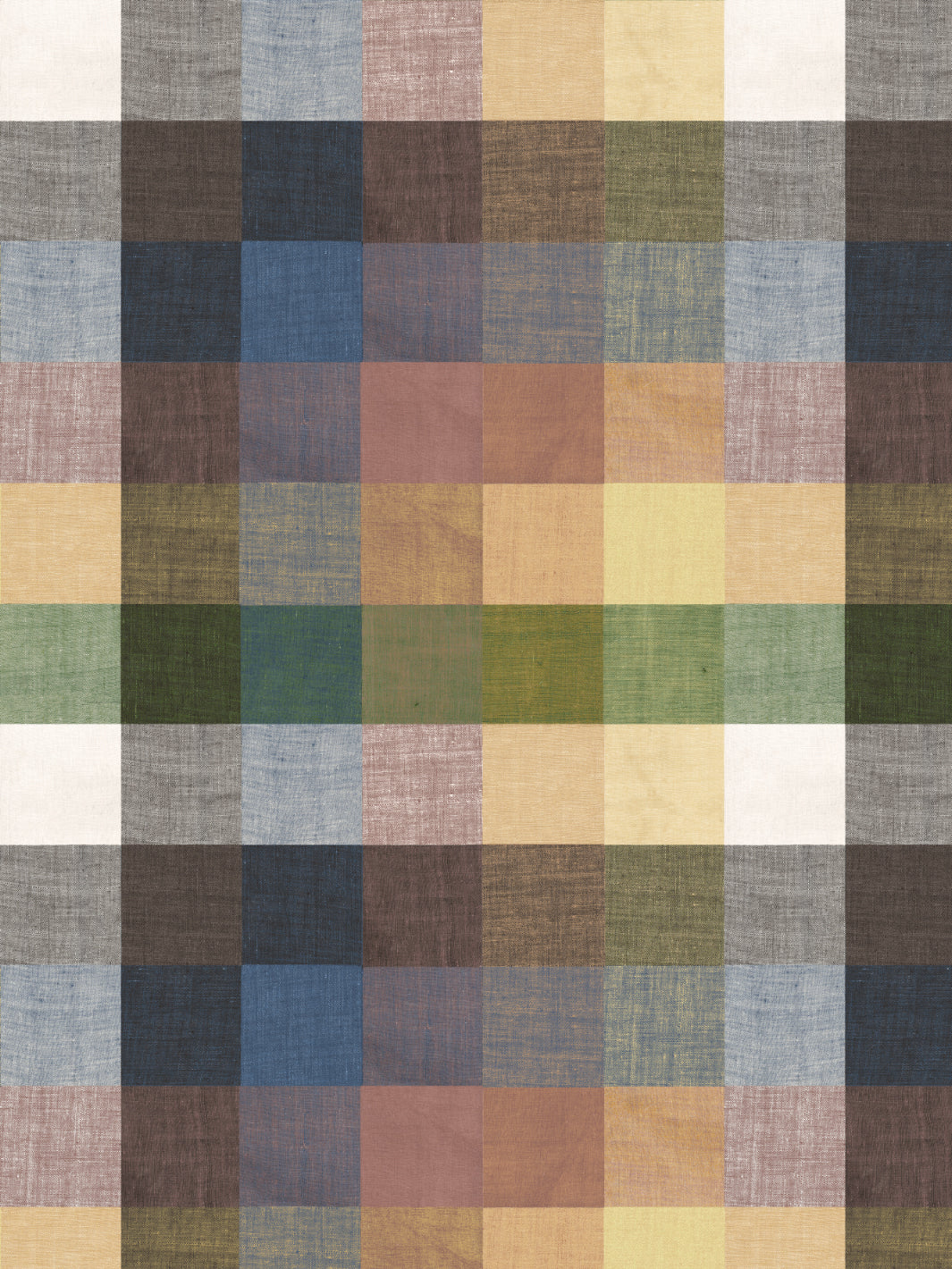 'Bellport Madras Small' Wallpaper by Chris Benz - Ocher