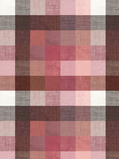 'Bellport Madras Small' Wallpaper by Chris Benz - Rose