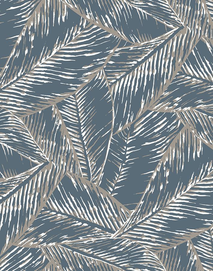 'Best Fronds' Wallpaper by Wallshoppe - Gray