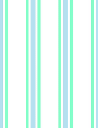 'Between The Lines' Wallpaper by Wallshoppe - Baby Blue / Jade