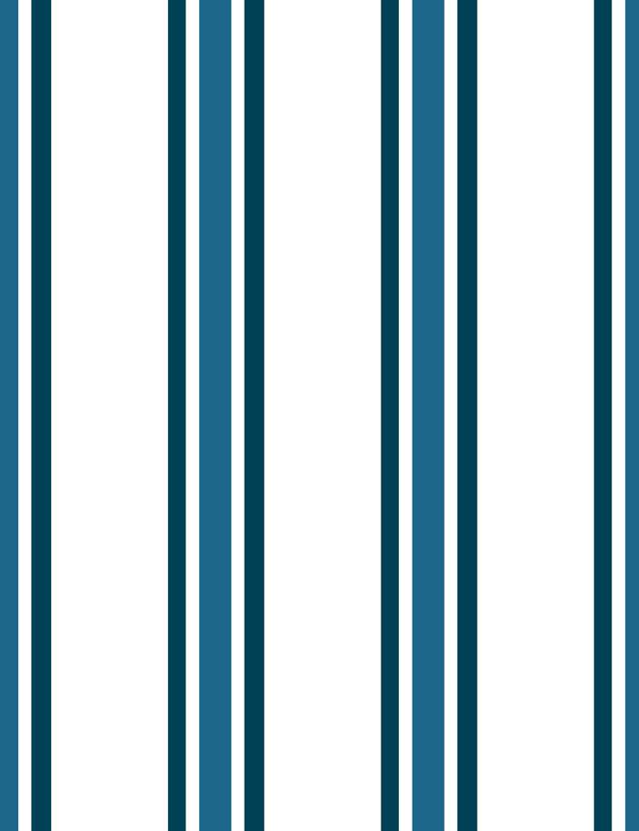 'Between The Lines' Wallpaper by Wallshoppe - Cadet Blue / Indigo