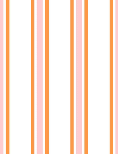 'Between The Lines' Wallpaper by Wallshoppe - Pony Pink / Push Pop