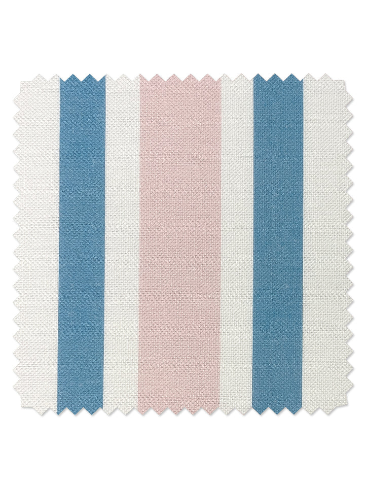fabric by the yard between the lines blue pink on linen