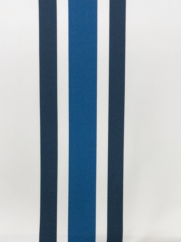 fabric by the yard between the lines cadet blue indigo on hopsack