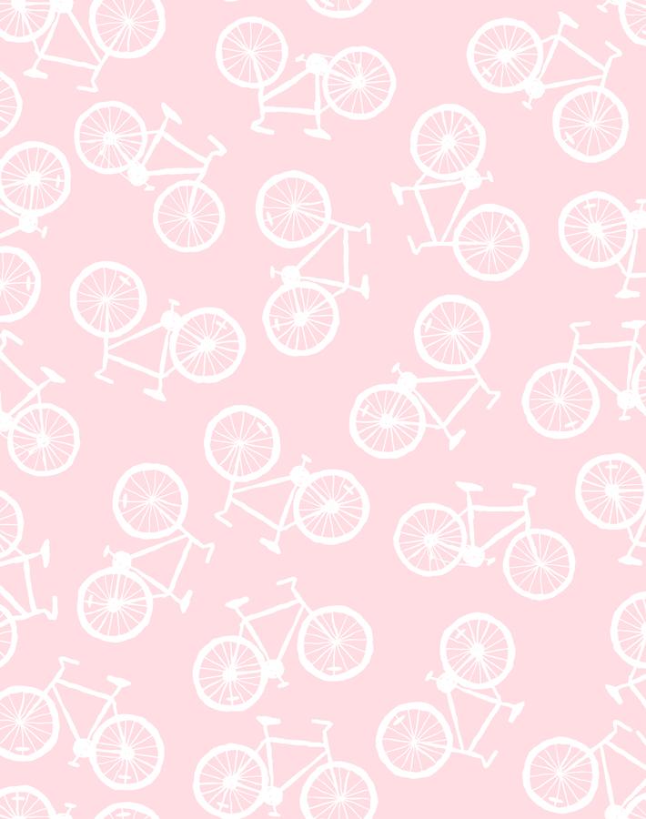 'Bicycles' Wallpaper by Tea Collection - Ballet Slipper