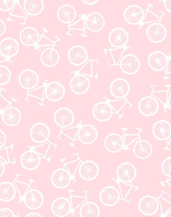 'Bicycles' Wallpaper by Tea Collection - Ballet Slipper