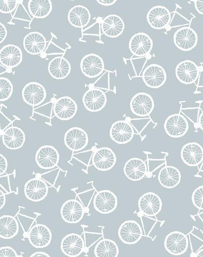 'Bicycles' Wallpaper by Tea Collection - Elephant