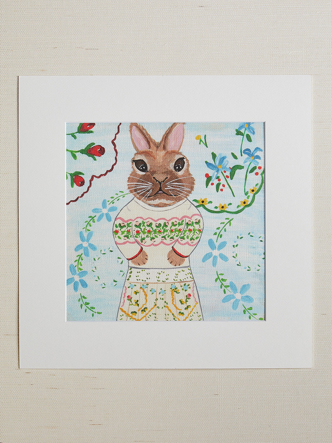 'Bunny Burchington' by Carly Beck Art Print