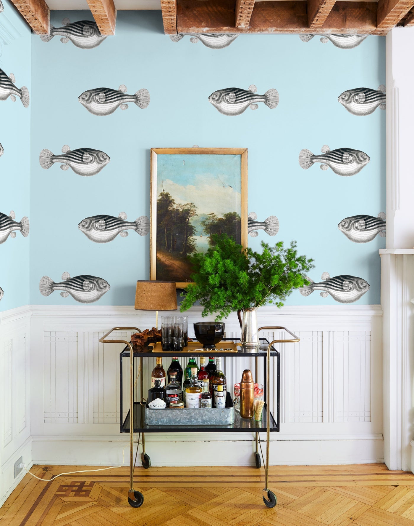 'Blowfish' Wallpaper by Wallshoppe - Sky