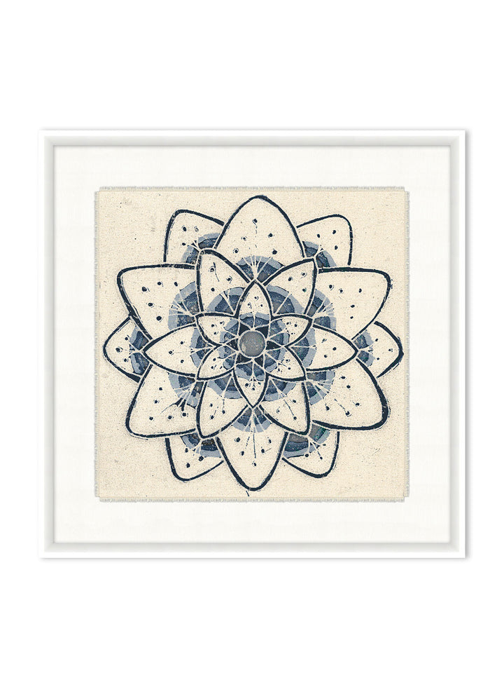 'Blue Talavera Tile Sierra' on Canvas by Nathan Turner Framed Art