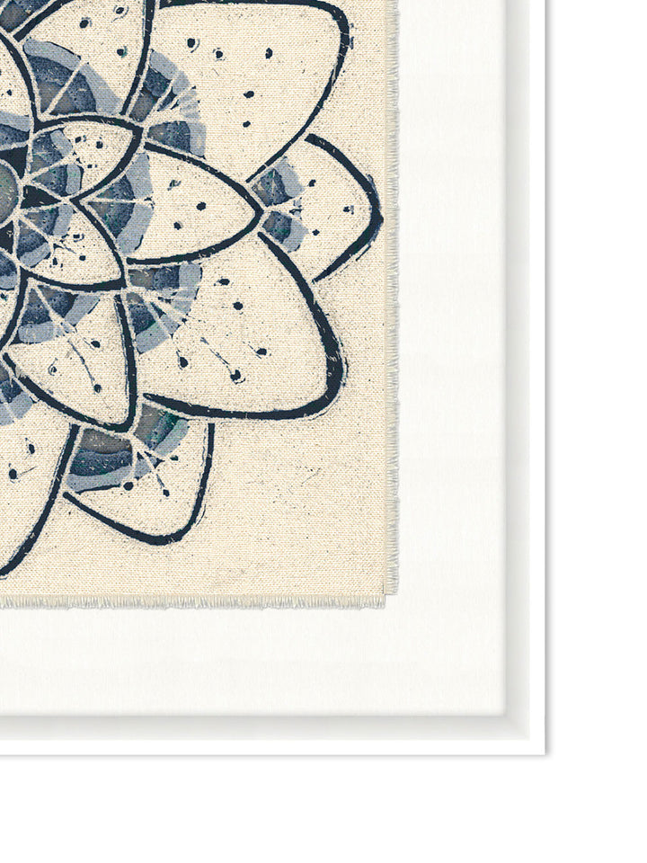 'Blue Talavera Tile Sierra' on Canvas by Nathan Turner Framed Art