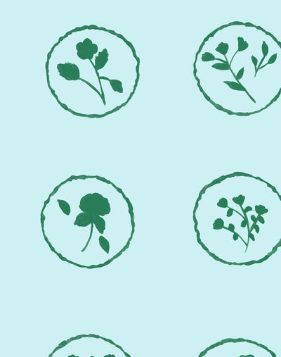 bonbon floral sky wallpaper by carly beck