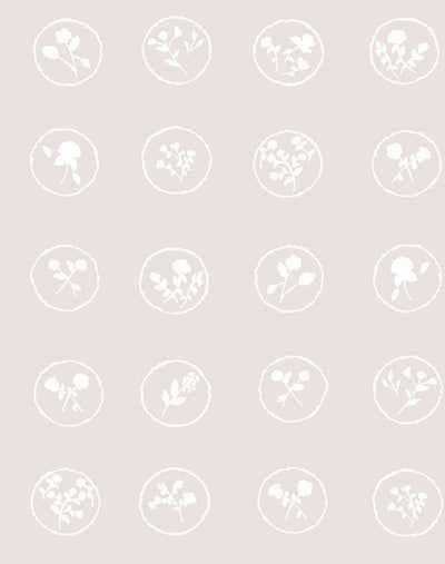 bonbon floral oyster white wallpaper by carly beck