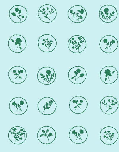 bonbon floral sky wallpaper by carly beck
