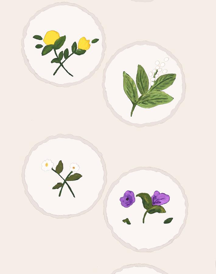 bouviers botanical cream wallpaper by carly beck