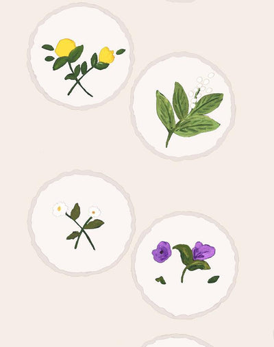 bouviers botanical cream wallpaper by carly beck