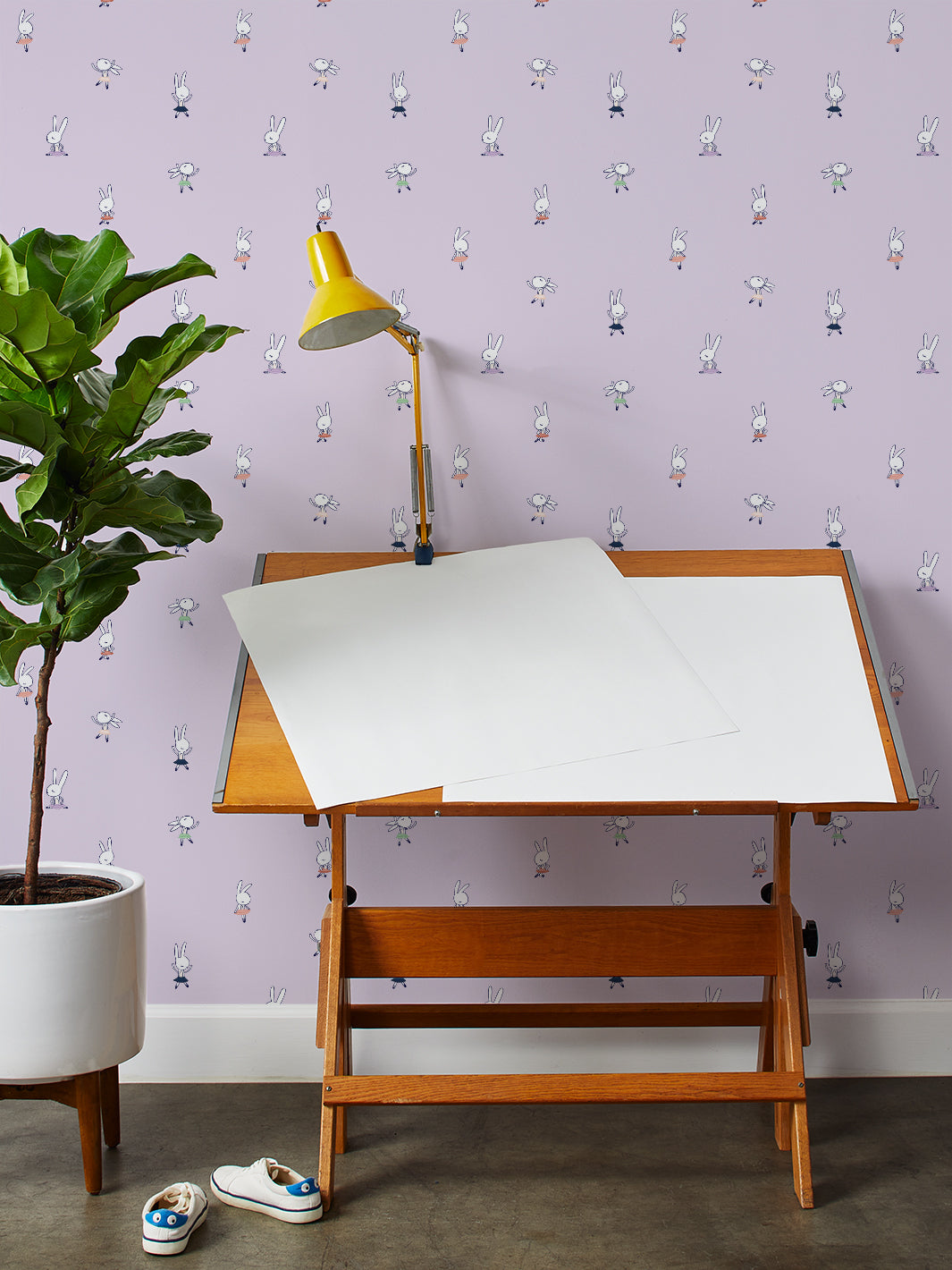 ballet-bunnies-wallpaper-by-tea-collection-lavender