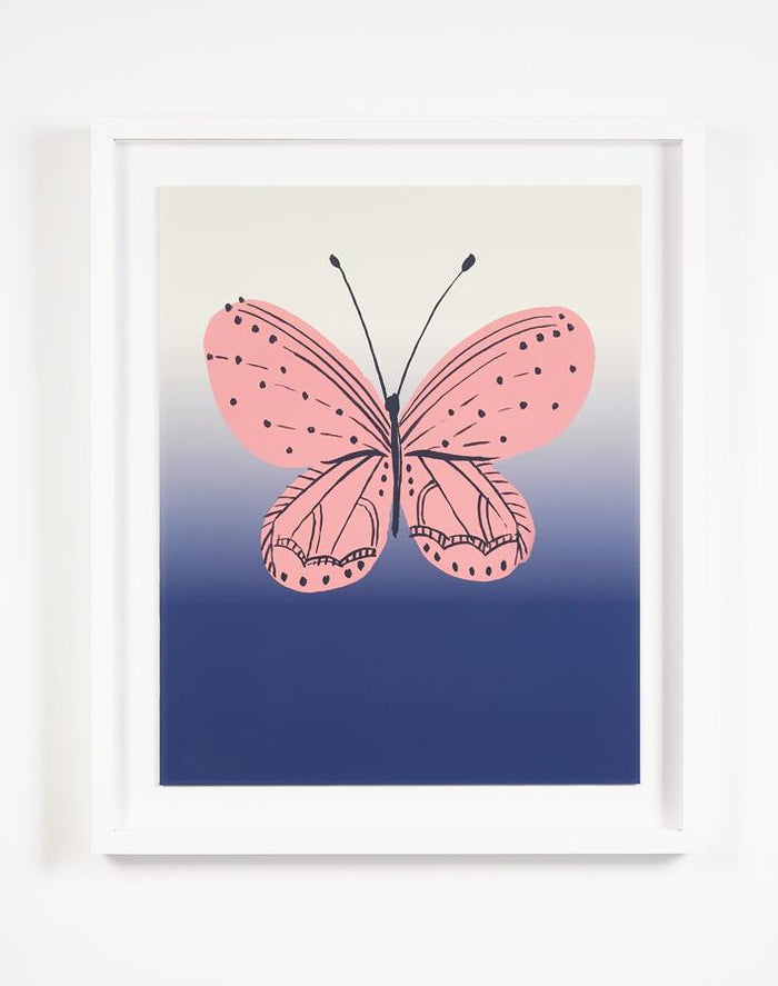 'Butterfly Ombre' Framed Art by Tea Collection