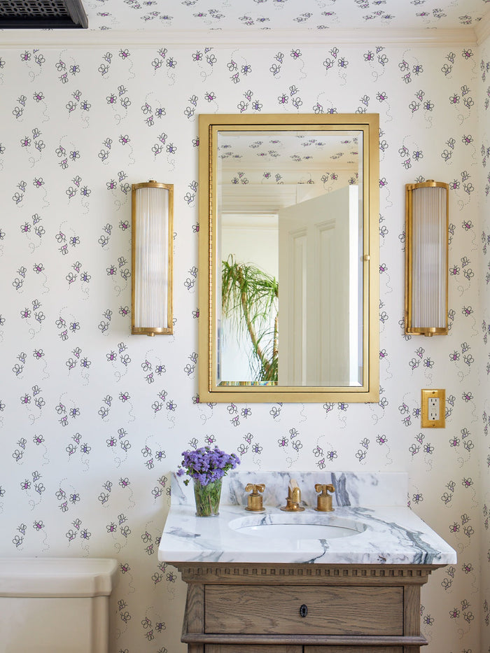 'Bzzz' Wallpaper by Lingua Franca - Lilac