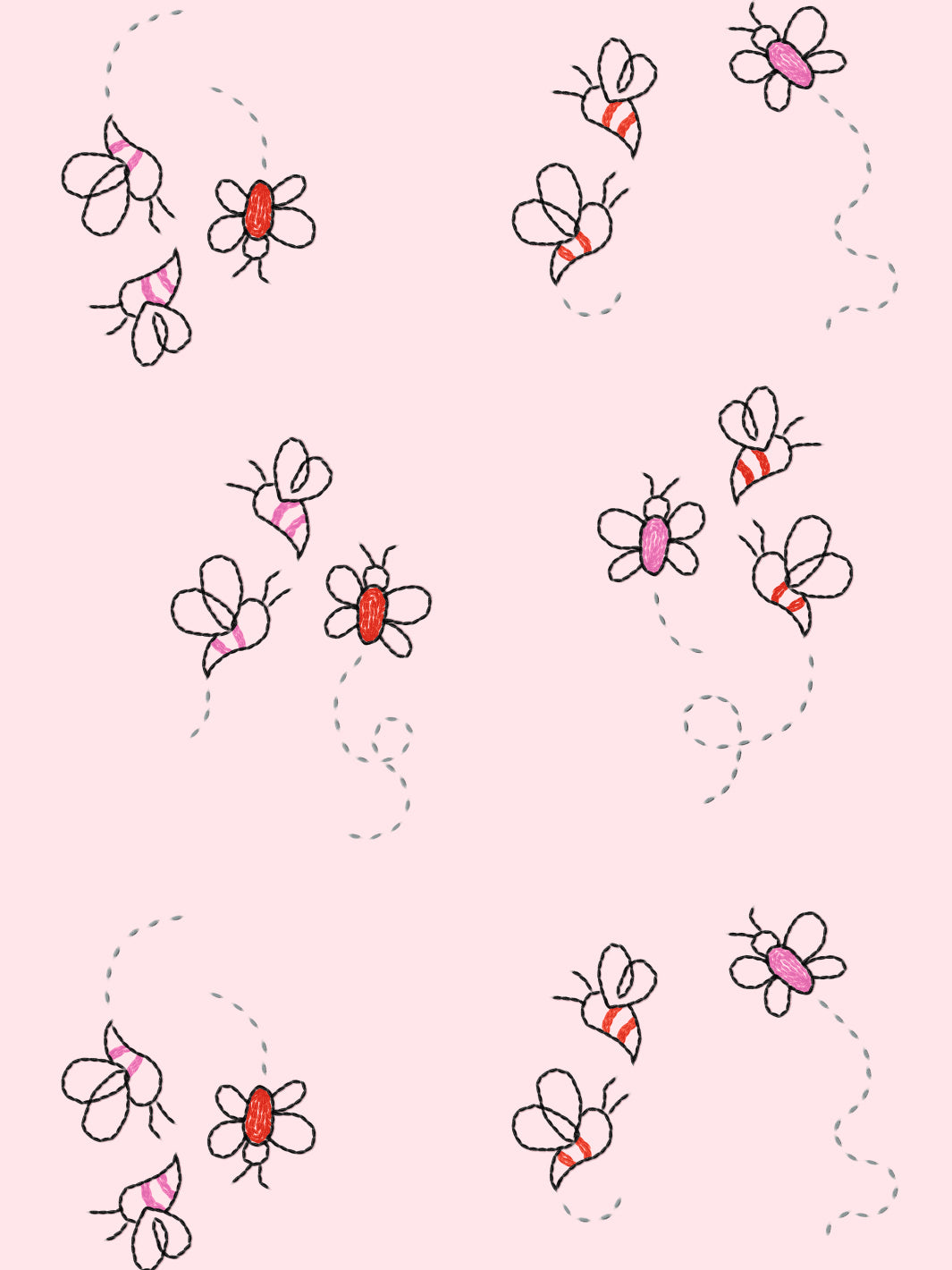 bzzz wallpaper by lingua franca pink