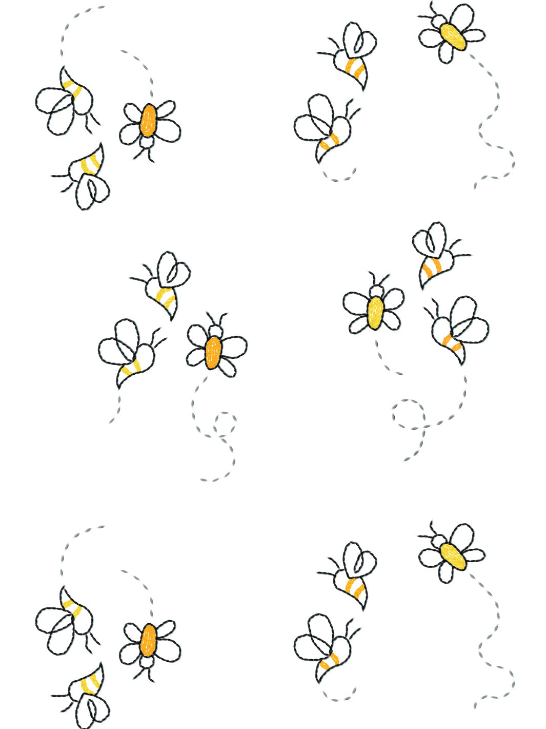 'Bzzz' Wallpaper by Lingua Franca - Yellow