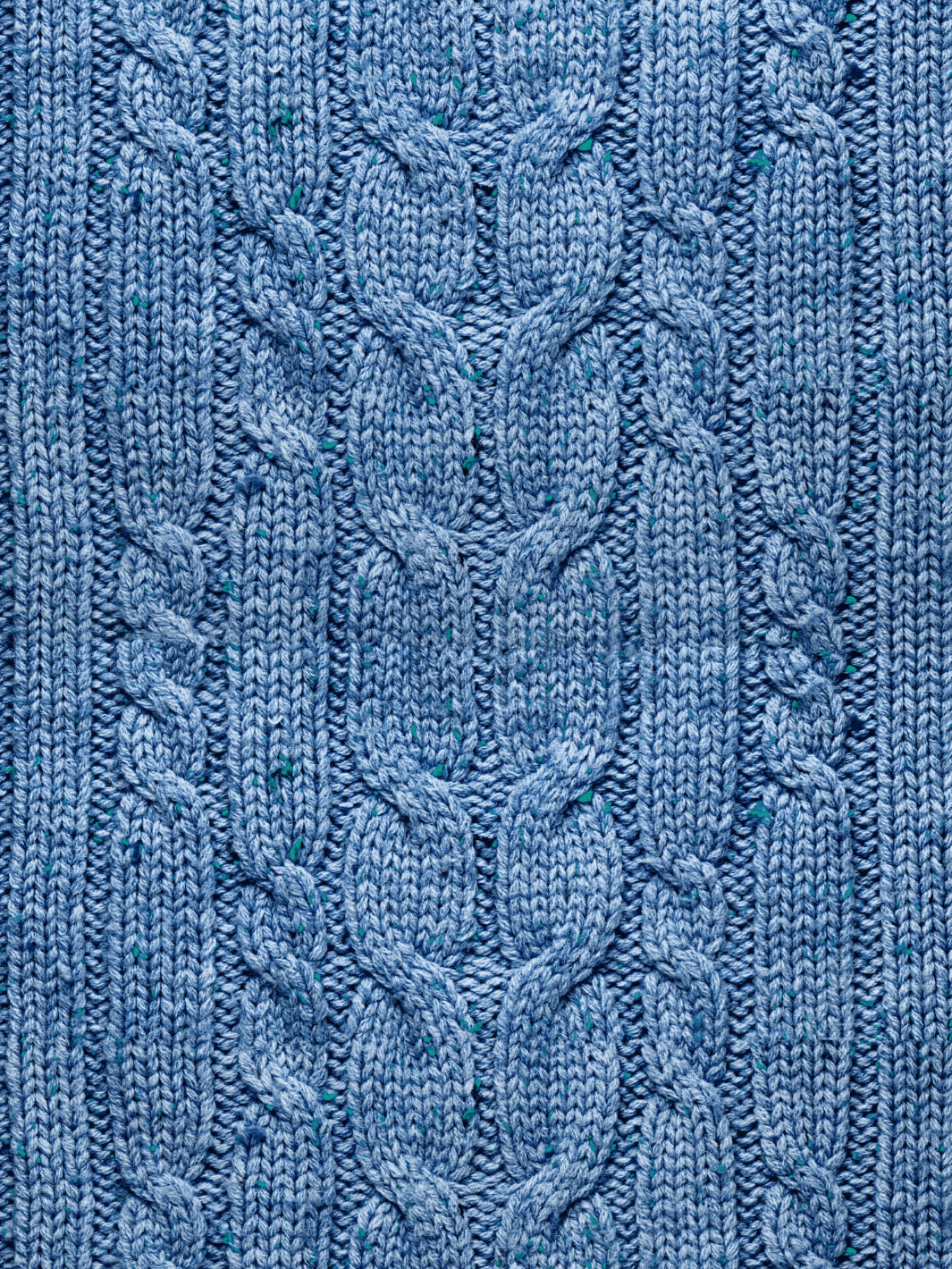 'Cable Knit' Wallpaper by Lingua Franca - Blue