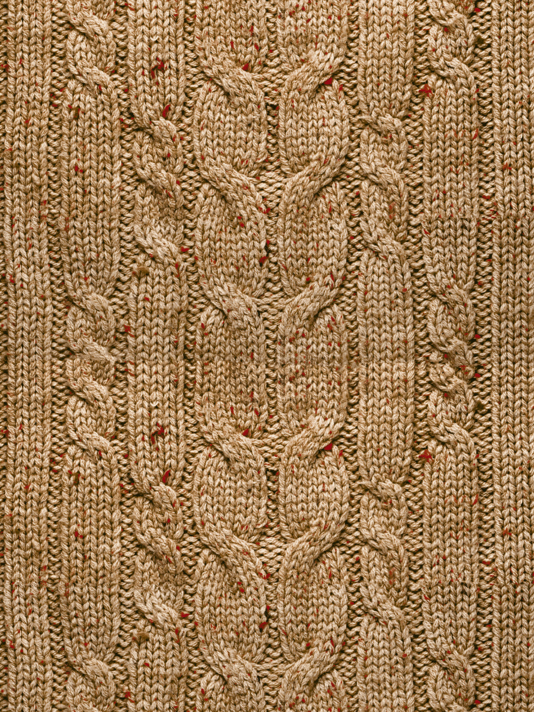 cable knit wallpaper by lingua franca brown