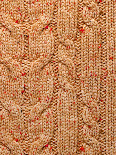 'Cable Knit' Wallpaper by Lingua Franca - Clay