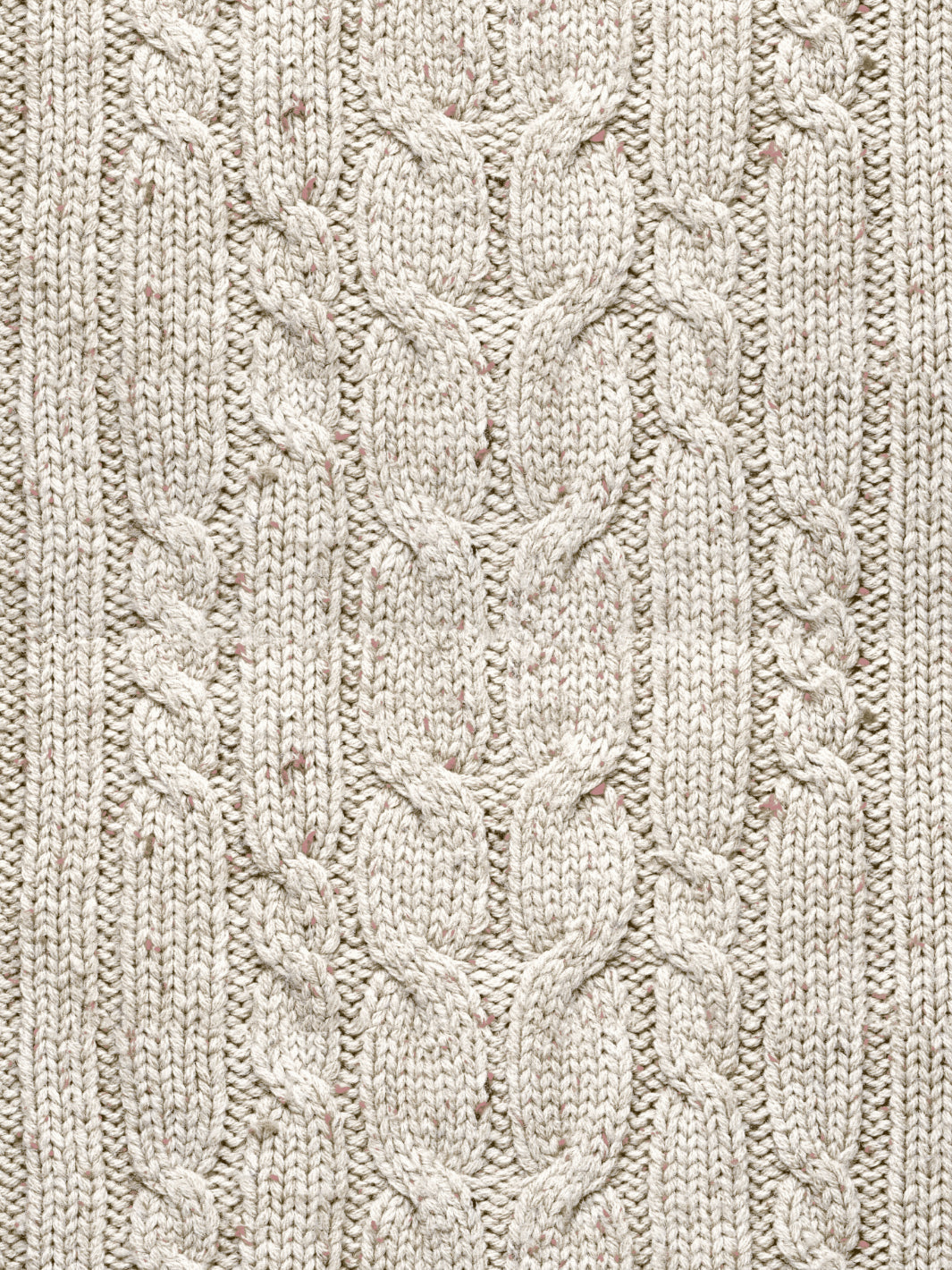 'Cable Knit' Wallpaper by Lingua Franca - Cream