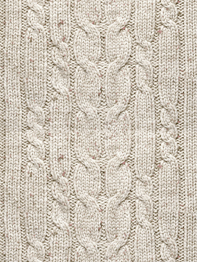 cable knit wallpaper by lingua franca cream
