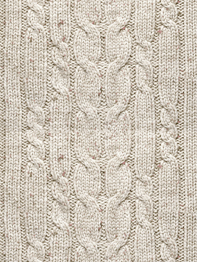 'Cable Knit' Wallpaper by Lingua Franca - Cream