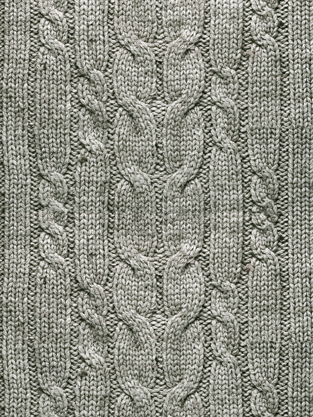 cable knit wallpaper by lingua franca heather gray