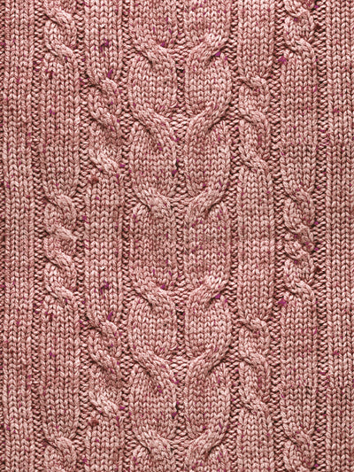 cable knit wallpaper by lingua franca mauve