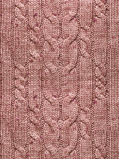 'Cable Knit' Wallpaper by Lingua Franca - Mauve