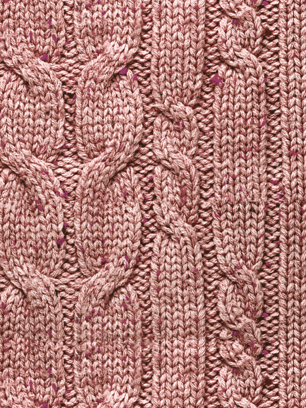 cable knit wallpaper by lingua franca mauve