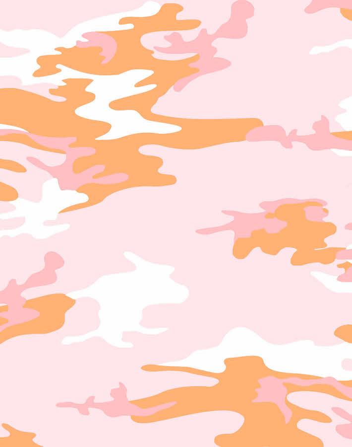 'Camo' Wallpaper by Nathan Turner - Pink