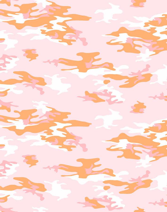 'Camo' Wallpaper by Nathan Turner - Pink