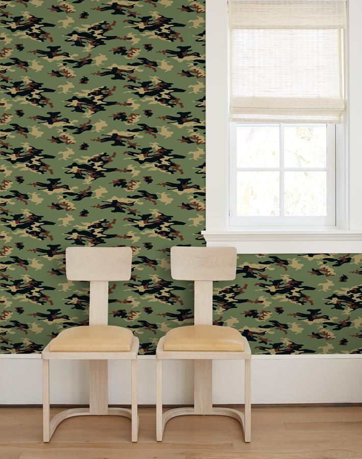 'Camo' Wallpaper by Nathan Turner - Green