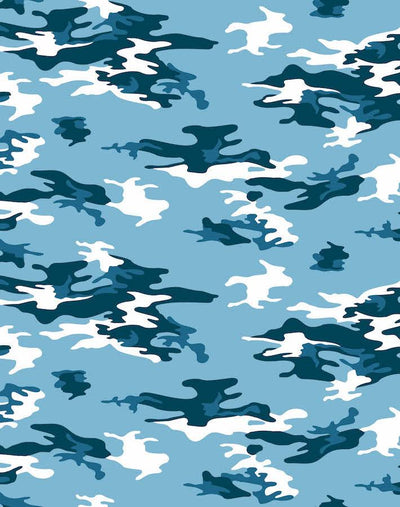 'Camo' Wallpaper by Nathan Turner - Blue